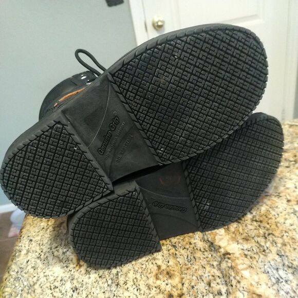 GENUINE GRIP 7800 Size 7W Women's Motorcycle / Leather Work Boot Steel Toe Black - Picture 10 of 12